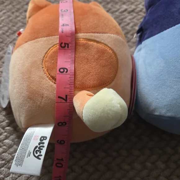 Squishmallows SET of 2 Disney  BINGO & BLUEY 8" Plush  Hearts And Rose New Valen - Picture 6 of 9